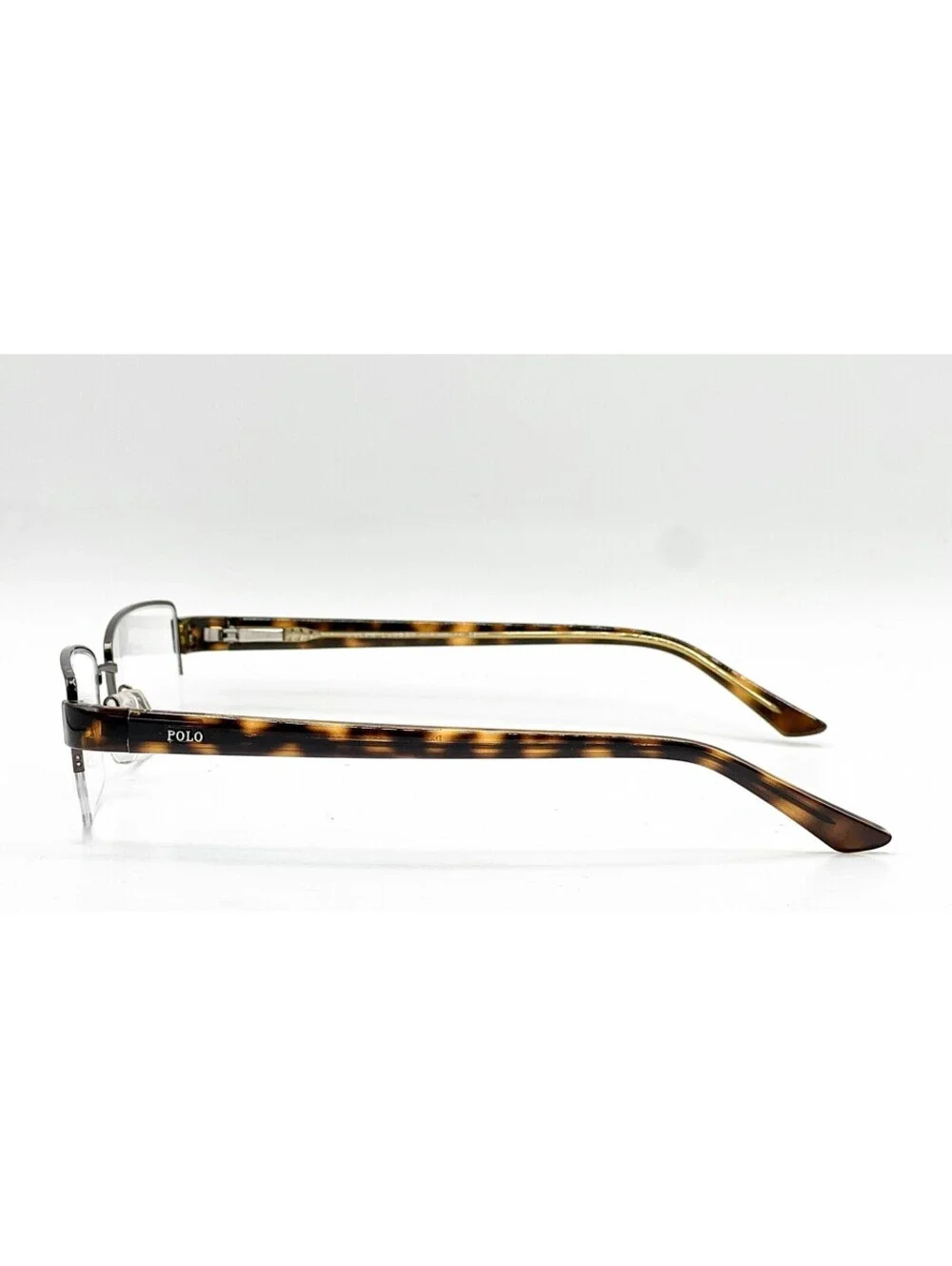 Polo Ralph Lauren 1097 9011 Brown Semi Rimless Eyeglass Frames 55-18-140